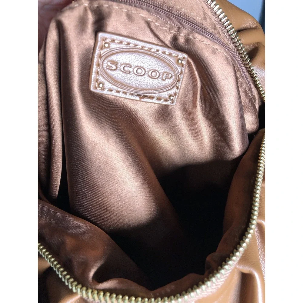Y2K Style Slouchy Hobo Bag Brown‎ Faux Leather Oversized Shoulder